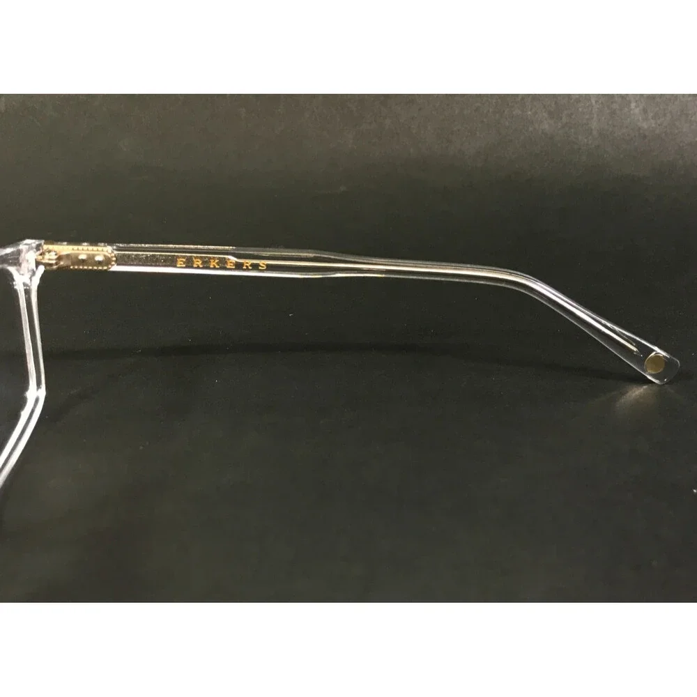 Erkers Eyeglasses Frames NEOSHO Crystal Clear Rectangle Full Rim 53-20-147
